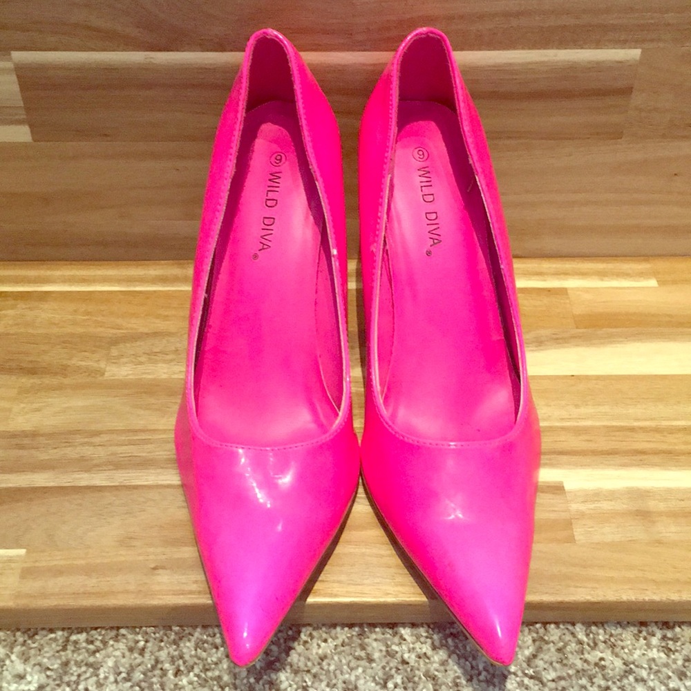 Hot pink heels